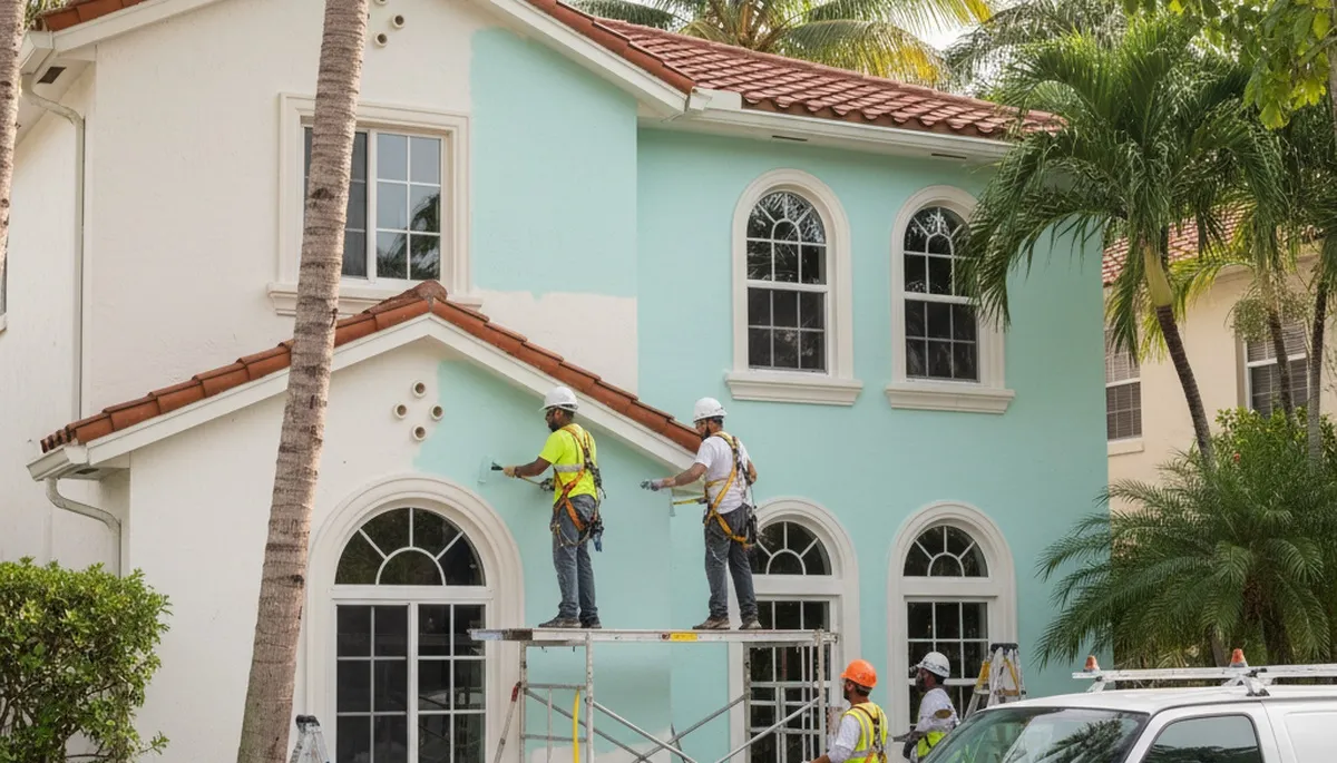 Fort Lauderdale, FL painting contractor team providing professional residential and commercial painting services